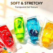 1PC Colorful Fruit‑Style Toothpaste Tube Squishy Toy, Pocket‑Portable Stress Relief Fidget, Creative Soft Fruit Toothpaste Squeeze Toy, Viral Decompression Toy, Hot‑Selling Cross‑Border Wholesale Supply For Street Stalls. - Multicolor - View 6