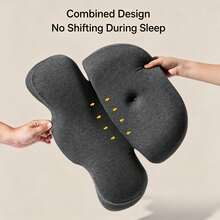 Bantal Traksi Serviks Busa Memori, Bantal Memori Rebound Lambat, Bantal Penopang Leher untuk Tidur, Bantal Leher Berzona, Sarung Bantal Dapat Dilepas dan Dicuci - MultiWarna - View 5