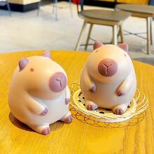 Capybara Chick Squeeze Toy Stress Relief Cute Capybara Venting Tool Office Decompression Healing Small Ornament - Multicolor - View 3