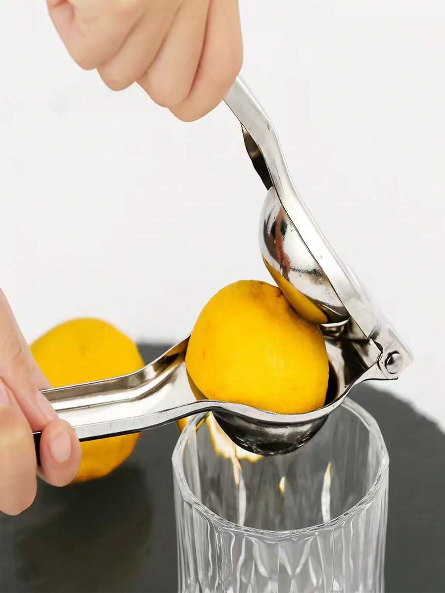 1/2 buah Alat Pemeras Jeruk Manual, Alat Pemeras Jeruk Lemon Stainless Steel, Alat Ekstraksi Jus Buah untuk Penggunaan Rumah Tangga - Perak - View 1