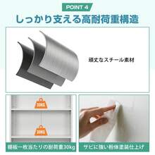 スチール書庫 オープンタイプ 5段 高さ180cm 可動棚 A4対応 業務用書類保管庫 大容量収納 頑丈 省スペース お手入れ簡単 組み立て必要 キャビネット ラック オフィス/書斎/学校/病院/会社/事務所/家庭対応 - 1 - チェックする 9