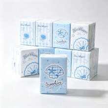 1/2/6/9/18 Packs Seashell Cartoon Pattern Tissues, Portable Small Pack Tissues, Student Special Handkerchief Tissues - Multicolor - View 2