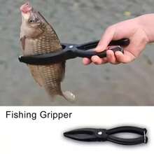1件裝魚類控制鉗，耐用防滑手柄魚夾，釣魚鉗控制鉗，抓握牢固－釣魚愛好者與釣魚迷必備工具，釣魚工具，非電動，無需電力，便攜式戶外工具 - 控魚夾 - 查看 3