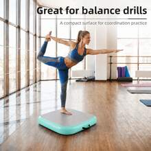 Inflatable Gymnastics Air Mat Tumbling Track With Pump For Yoga Cheerleading Home Training - Maca Green - View 2