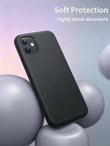 Liquid Silicone Case Compatible With IPhone 18 Pro Max 17 16 15 14 13 12 11 Pro Max 16 15 Plus 13 Mini 12 Mini XR XS Max Air Se2 Se3 8 7 6 6s Plus, Black | [Drop Protection] [Scratch Resistant,Shockproof ] [Silky And Soft Touch] - Black - View 4