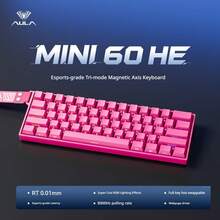 AULA MINI60HE Mechanical Magnetic Axis Keyboard, Tri-Mode Wireless Bluetooth Wired RT Gaming Keyboard With 8K Polling Rate, Optional Mouse For Desktop PC And Laptop - View 20