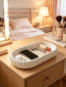 Oval Multifunctional Storage Tray, Matte Japanese Style Small Key Tray/Storage Dish, Minimalist Storage Plate, Suitable For Entryway, Vanity, Bathroom And Office Desk Decoration, Multi-Purpose Jewelry Tray, Jewelry Holder - Multicolor - View 4