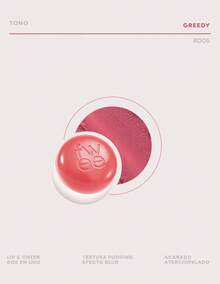 FWEE Lip & Cheek Blurry Pudding Pot Greedy Maquillaje para Labios y Mejillas 5 g - Rojo - Ver 3