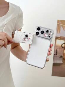 1pc Cute Astronaut Rocket Cartoon Print Full Coverage 9H Hardness Camera Lens Protector, Compatible With IPhone 18promax/18Pro/17promax/17pro, Space Planet Pattern, Anti-Oil, Anti-Drop, Anti-Explosion, Bubble-Free, Auto-Adsorption, Easy Installation Protective Film - Clear - View 10