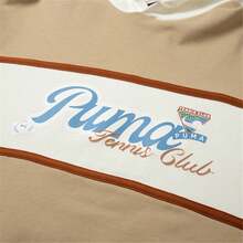 Puma Spring/Autumn Knitted Loop Pullover Hooded Sweatshirt Top For Men 62580083 - Light Brown/White - View 4