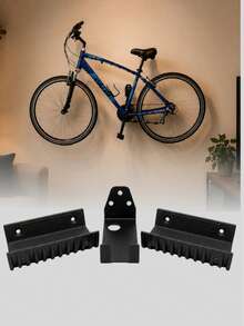 Suporte de Parede Para Bicicleta UNIVERSAL PEDAL Com Furo Para Cadeado - Preto - Visão 1