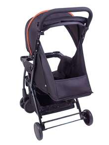 Carrinho Nizi Compacto Reclinável Passeio Confortável Preto - Preto - Visão 3