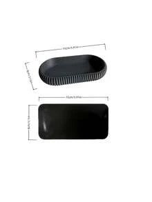 Oval Multifunctional Storage Tray, Matte Japanese Style Small Key Tray/Storage Dish, Minimalist Storage Plate, Suitable For Entryway, Vanity, Bathroom And Office Desk Decoration, Multi-Purpose Jewelry Tray, Jewelry Holder - Multicolor - View 7