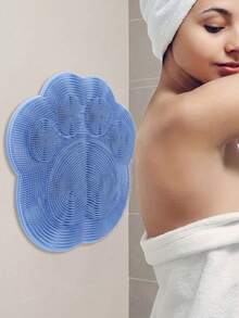 Bath Massage Mat, Foot Washer, Back Scrubber, Shower Foot Mat, Slip-Resistant Foot Scrubber With Powerful Suction Cups To Prevent Slipping, Paw-Shaped Foot Massager, Bathroom Additions, Shower Supplies, Wash Tool. - Cat Paw Design - View 8