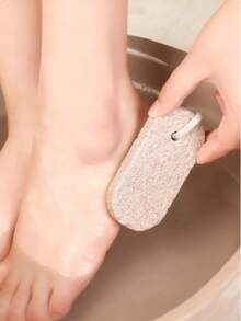 1pc Oval Exfoliating Pumice Stone, Volcanic Pumice Foot Scrub Stone With Hanging Ring, Natural Tool For Removing Dead Skin, Rough Surface Quickly Removes Dead Skin, Protects Skin Without Hurting Hands, Efficient Body Care Cleaning Tool - Pumice Stone - View 6