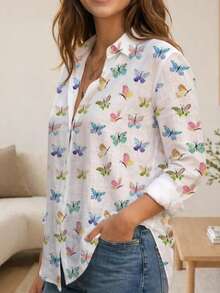 Women Blouses - White - View 5