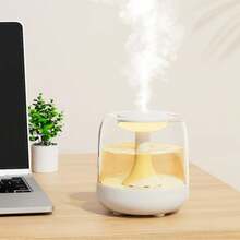 Humidifier With Stable Base, Low Noise And Quiet Operation For Uninterrupted Sleep, Large Mist Output For Air Purification And Dry Air Humidification, 2-In-1 Essential Oil Diffuser And Humidifier, Suitable For Living Room, Office And Air-Conditioned Rooms - 1PC - View 5