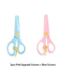 1/2/102/104pcs Colorful Handmade Plastic Scissors & Colored Paper Set, Suitable For Paper Cutting, Origami, Crafts, Craft Supplies, School Supplies, Back To School, Graduation Season (Handmade Scissors/A4A5 Paper Cutter Set) - Multicolor - View 15