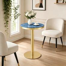 Dining Table Blue Made Of Wood For Kitchen And Dining Room - 藍色 - 查看 1