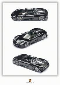1:64 Hobby TH Porsche 918 Spyder Officially Licensed Zinc Alloy Die-Cast Car Model, Detachable Carbon Fiber Rear Cover, Fine Paint Finish, Highly Detailed Interior, Sturdy Construction, Halloween Christmas Birthday Gift - Multicolor - View 10