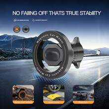 Car Phone Holder MagSafe Strong Magnetic Suction 360° Adjustable Air Vent Hands-Free Phone Mount Compatible With 17-12 And All Smartphones Black - A - View 4