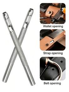 1/8/20pcs Professional Watch Band Hole Puncher, Round Leather Punch Set, Hollow Punch Tool, Durable Steel Manual Tool, DIY Life Assistant, Sturdy And Durable, Suitable For Belts, Watch Bands, Leather Crafts And DIY Sewing Projects - A - View 7