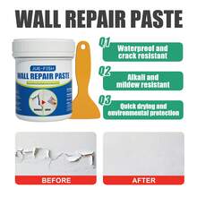 Wall Repair Paste, Stain Cover Repair Agent, Wall Paint Peeling, Moisture-Proof, Wall Paint Crack Filler, Suitable For Rental Property Renovation, Removing Wall Stains, Graffiti, Scratches, Stains, Cracks And Other DIY Operations, Gift For Family And Friends - A - View 7