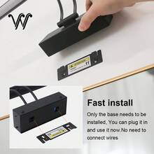 wamblz Wireless Rechargeable Picture Light With Remote Control, Three-Color Changing, Dimmable Timer Battery Operated Wall Light CRI90+, Suitable For Bedrooms, Living Rooms, Studies, Hallways, And Gallery Black - Black - View 4