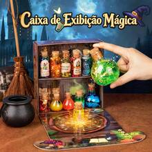 Laboratório De Química Infantil Poções Mágicas com 20 Frascos, Caldeirão e Glitter - Multicolorido - Visão 5