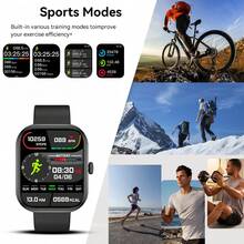 Popular 2.01inch Full Screen Touch Screen Fashionable Lightweight Design Outdoor Sports Smart Watch, Suitable For Men And Women, Exquisite Silicone Strap, Supports Wireless Calling, Message Notification, Fitness Tracking, Pedometer, Wireless Music, Multiple Sports Modes, Alarm, Weather Forecast, Compatible With Apple And Android System Phones. Perfect Valentine's Day, Christmas, Birthday Gift, - Black and Orange Strap - View 8