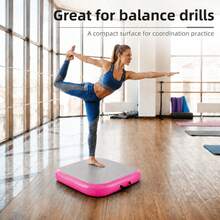Inflatable Gymnastics Air Mat Tumbling Track With Pump For Yoga Cheerleading Home Training - Pink - View 2