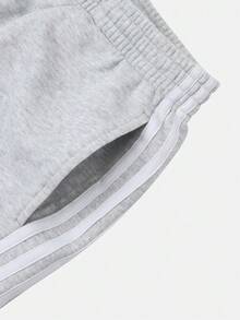 Adidas Originals Women's Knit Jorts Mid-Length Shorts LC6461 - Grey - View 6