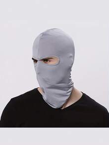 1 buah/2 buah Set Masker Balaclava Pullover Warna Polos Unisex 2 Lubang, Masker Penutup Kepala Satu Lubang untuk Bersepeda, Cocok untuk Pemakaian Sehari-hari dan Aktivitas Luar Ruangan - MultiWarna - View 12