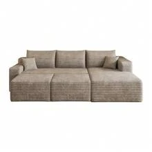Sofa Camel 5 Seat Made Of Fabric For Living Room And Lounge - 駱駝色 5 座 - 查看 9