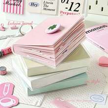 1pc Colorful Thick Diary Notebook, Ins Style Small Brick Notebook, 400 Pages Large Capacity Student Planner Notebook, Student Daily Record Book, Business Office Memo Pad, Suitable For School, Office, Travel, Back To School Gift - Multicolor - View 8