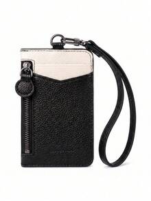 Pomelo Best Slim PU Leather Card Holder 2 Card Slots ID Window Detachable Wristlet Strap Mini Card Wallet,Card Sleeves - Multicolor - View 9