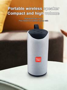 T&G113 Portable Fabric Bluetooth Speaker, Handheld Wireless Waterproof Subwoofer, Supports TF Card Slot, Outdoor Desktop Stereo Player, Suitable For Camping And Travel - View 3