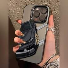 Cool Sports Car 7/8Plus Anti-Fall Soft Shell Simple High-End Air Cushion Suitable For Iphone14Promax Apple 13 Mobile Phone Case Couple Xsmax New 12Pro Anti-Fall Xr Frosted 11 Men And Women 13 All-Inclusive 15PRO Soft Shell 15 Protective Cover - 透黑 - 查看 3