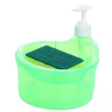 1pc Manual Squeeze Bottle With Automatic Refill Dispenser, Kitchen Cleaning Tool, Kitchen Storage, Suitable For Kitchen Sink, Bathroom Decor, Autumn Decor And Back To School Season, Includes Sponge Brush Set And Large Capacity Dish Soap Dispenser - Multiple Colors - View 15
