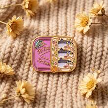 Salmon Can Lapel Enamel Pins And Brooches Badge Pins For Backpacks Bags Backpack Cool Decoration Friend For Gifts - Multicolor - View 9