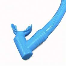 Swimming Snorkel With Soft Mouthpiece, Lightweight Snorkel For Snorkeling And Beach Diving - Lake Blue - View 5