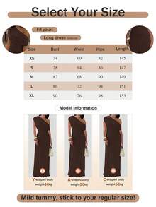 Women's Solid Color Oblique Neck Ruched Long Dress, Fitted And Slimming, Elegant And Sexy Party Dress Summer Brown, Wedding Guest - Brown - View 6