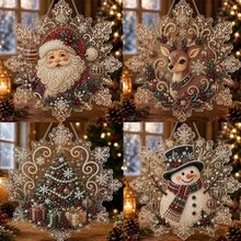 萬聖節幽靈珍珠DIY手工套件，3D鑽石畫藝術品，適合成人，DIY秋季居家裝飾牆面藝術，初學者DIY季節性派對禮物，手工馬賽克牆面藝術，客廳裝飾繪畫與禮物，鑽石畫材料，聖誕節，閃亮套裝 - 套裝 - 查看 8