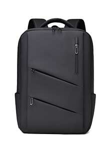1pc Large Capacity Multifunctional Business Backpack With Luggage Strap And Multiple Compartment Storage, Suitable For Business And Commuting - Multicolor - View 3