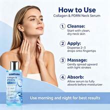 SUMIFANG 100ml Collagen Neck Serum, Rich In Collagen, PDRN And Moisturizing Base, Nourishes And Firms Neck Skin, Maintains Neck Skin Elasticity, Smooths Skin Texture, Suitable For All Skin Types - Firming - View 8