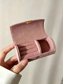 Small Travel Jewelry Box, Ring Box Jewelry Storage Box, Portable Jewelry Storage Box, Suitable For Women's Rings, Necklaces, Earrings. Perfect As A Mother's Day Gift Or Birthday Gift For Girls. - Multicolor - View 3