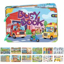 1 set/Buku Aktivitas Tenang dengan Stiker yang Dapat Digunakan Kembali, Kit Buku Aktivitas Balik DIY, Mainan Sensorik Edukatif, Set Permainan Santai Penghilang Stres, Kit Permainan Portabel untuk Rumah, Perjalanan & Pesta - Beragam warna dan gaya acak - View 6