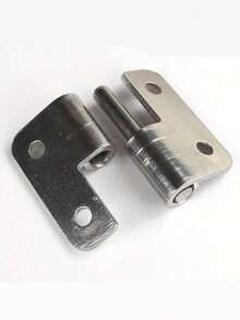 Detachable Hinge - 304 Stainless Steel, Left-Hand Lift Sliding Joint Design, Classic Durable Metal Hardware Accessory, Ensures Door Installation, Door Repair Parts, Smooth Metal Surface, Streamlined Hardware - Silver - View 3