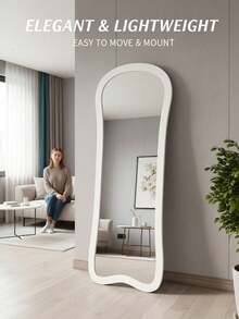 A Light Luxury High-End French Ins Style Full-Length Mirror, Special-Shaped Dressing Mirror, Bedroom Medieval Style Fitting Mirror - E - View 2