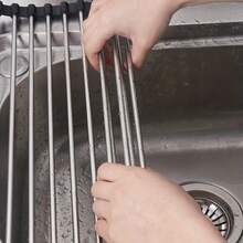 Over-The-Sink Hanging Dish Drying Rack, Expandable Sink Dish Rack, Suitable For Draining Bowls, Dishes, Utensils And Kitchenware, Ideal For Kitchen And Camping Use, Kitchen Essential - Multicolor - View 8